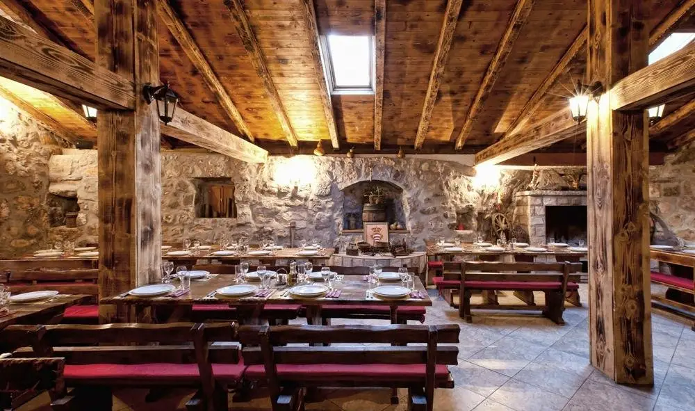 Interior of a traditional restaurant