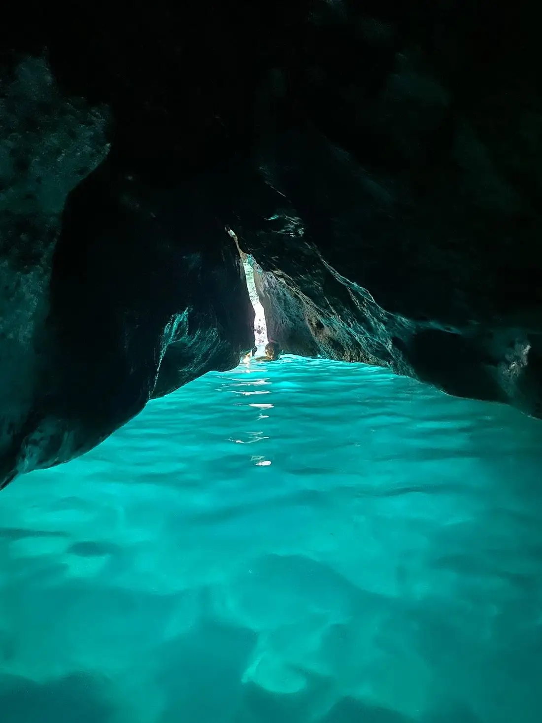 Inside of the Blue Cave