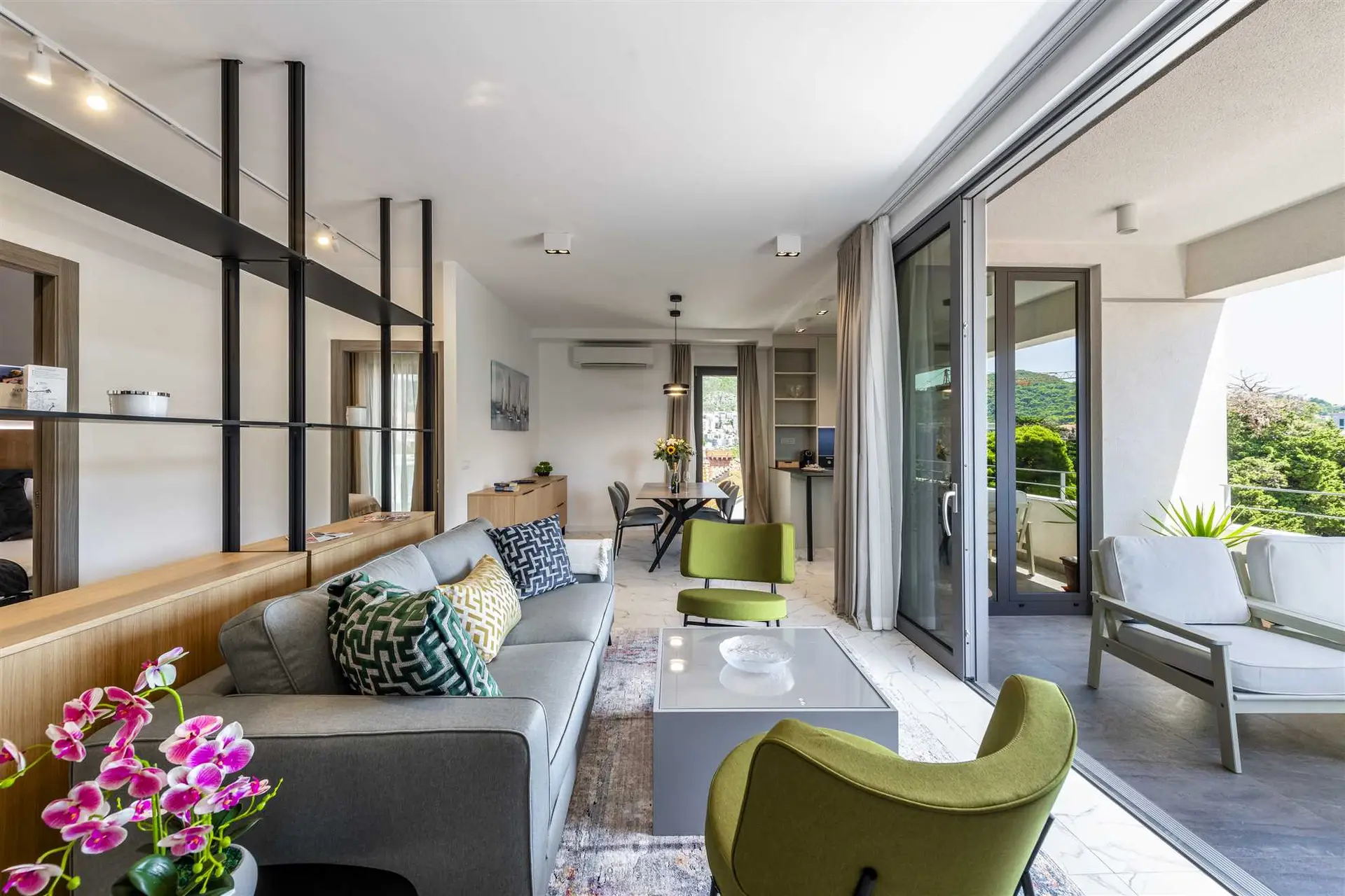 Interior of a living room in an apartment
