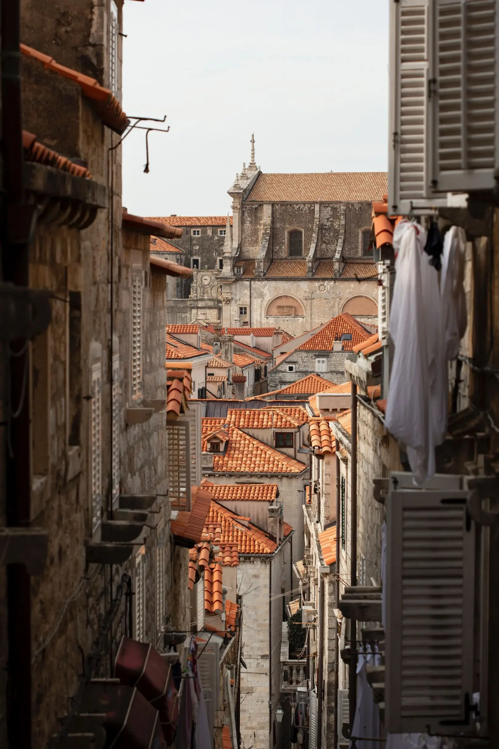 rofs of a historical town