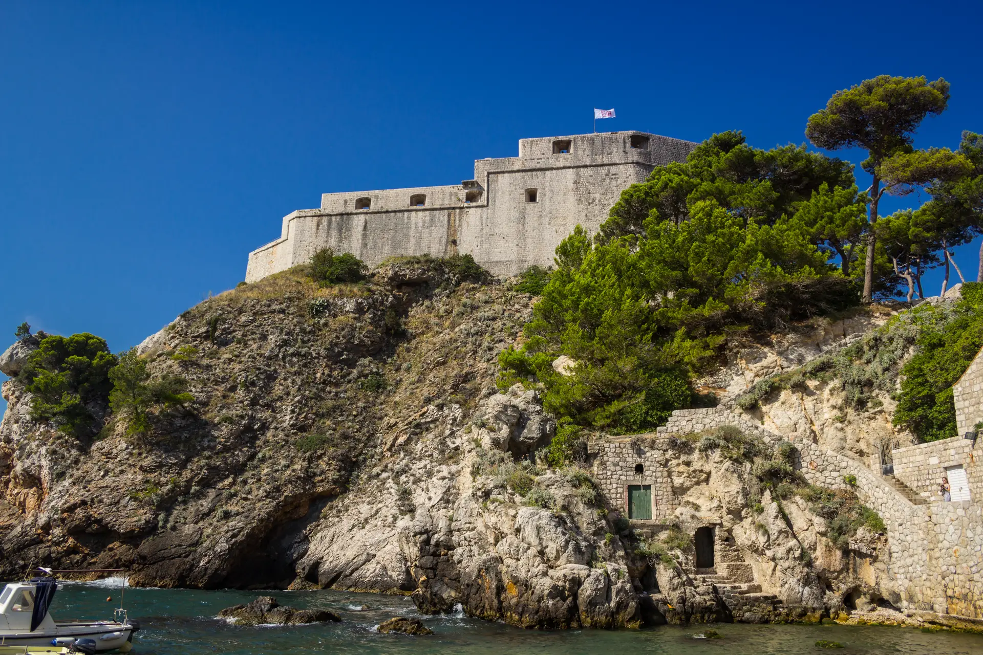 Historical fortress on a cliff