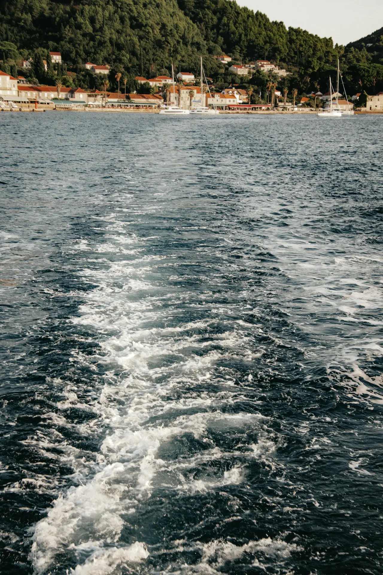 coastline view from the boat