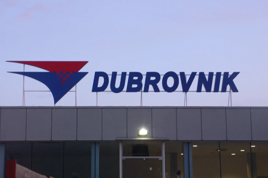 Dubrovnik Airport sign